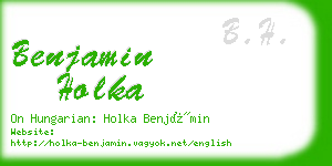 benjamin holka business card